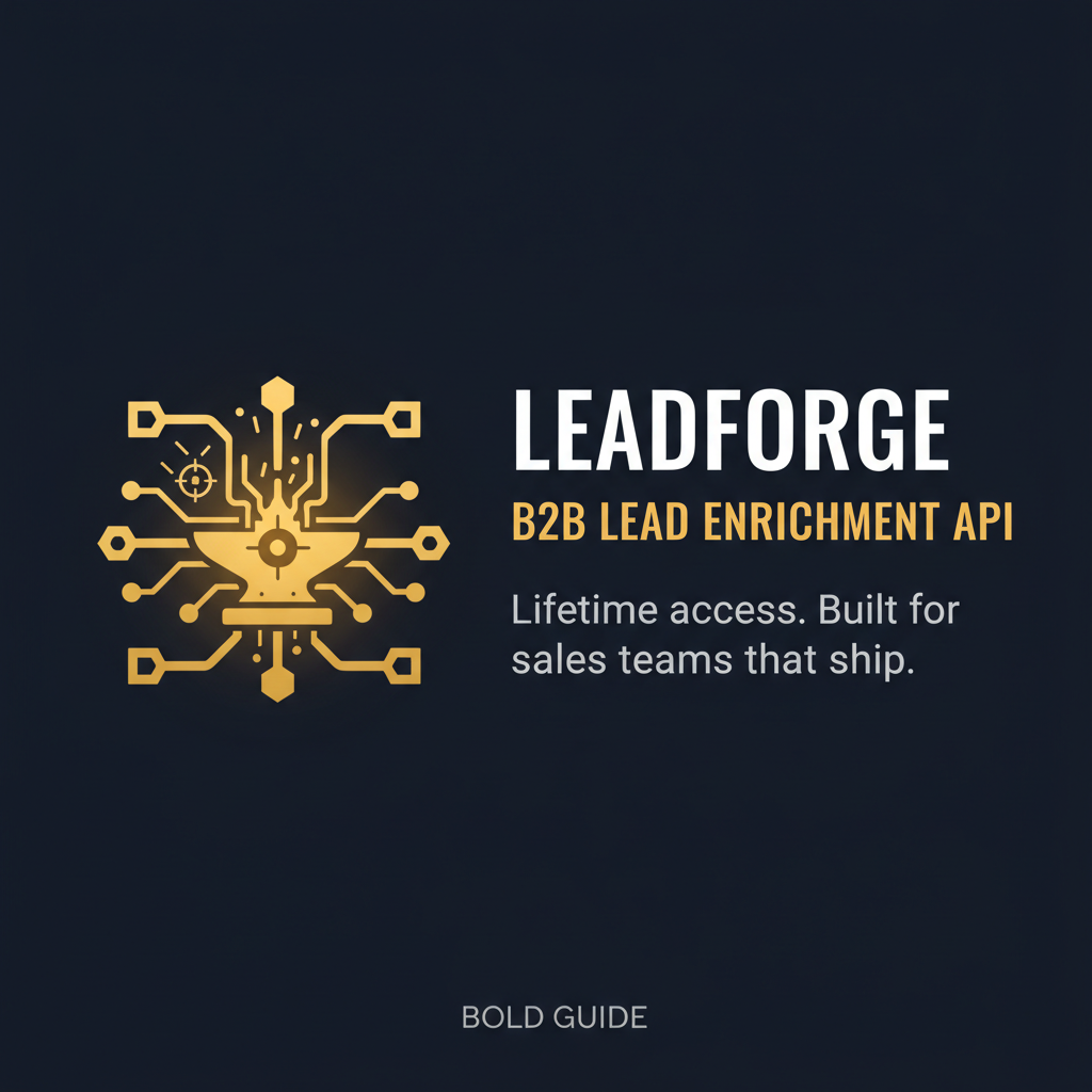 LeadForge — B2B Lead Enrichment API